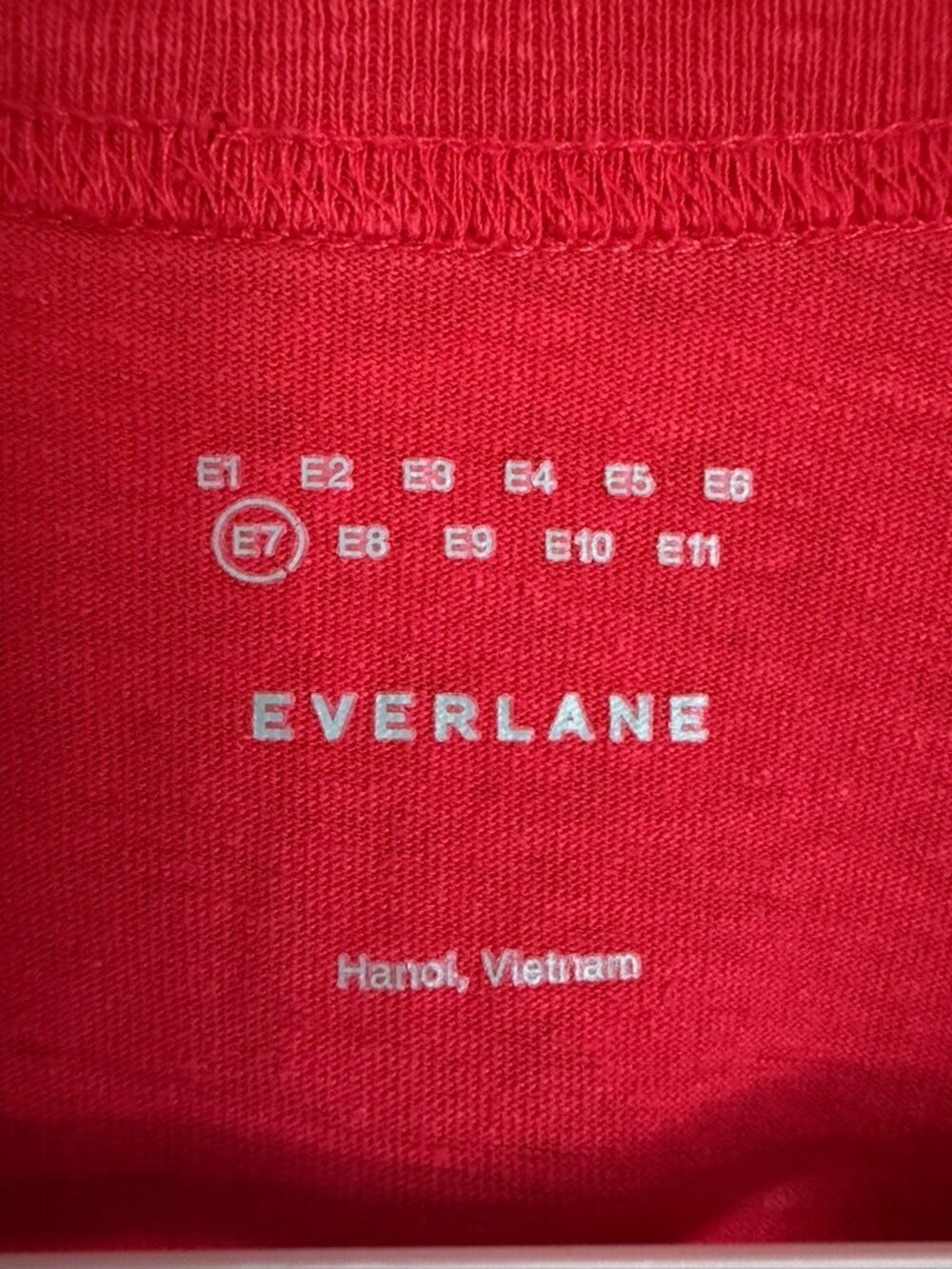 Everlane Red Tshirt Mens XXL Size E7 (Everlane Everyone Collection) - Picture 4 of 6